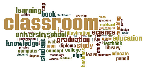 Image showing Classroom word cloud