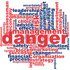 Image showing Danger word cloud