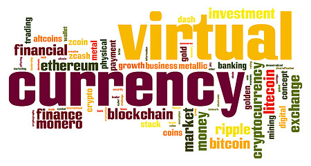 Image showing Virtual currency word cloud