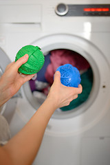 Image showing Laundry eco washing spheres 