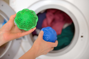 Image showing Laundry eco washing spheres 