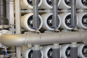 Image showing reverse osmosis equipment inside of plant 