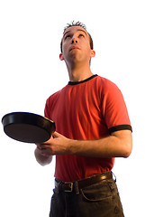 Image showing Flipping Pancakes