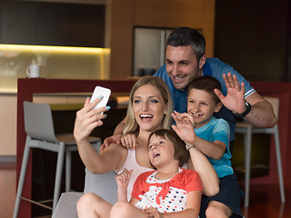 Image showing Family having fun at home