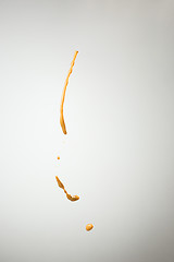 Image showing Cooking oil splash on gray background