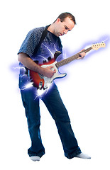 Image showing Electric Guitar Performer