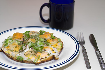 Image showing Open Omelet