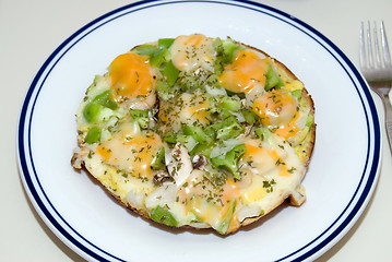 Image showing Open Omelet