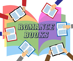 Image showing Romance Books Indicates Tenderness Boyfriend And Fiction