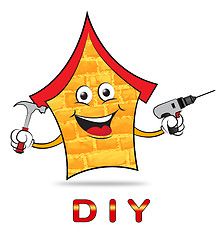 Image showing Diy House Means Do It Yourself And Building