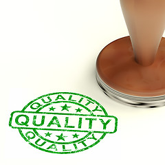 Image showing Quality Stamp Showing Excellent Superior Premium Product