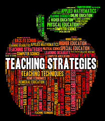 Image showing Teaching Strategies Represents Business Strategy And Coach