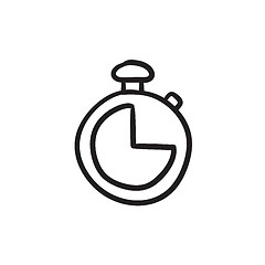 Image showing Stopwatch sketch icon.