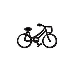 Image showing Bicycle sketch icon.