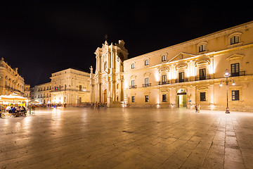 Image showing SYRACUSE, ITALY - JUNE 23, 2017: Ortigia downtown in Syracuse by