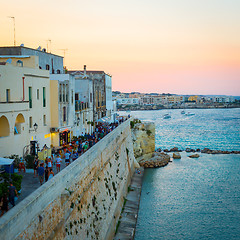 Image showing OTRANTO, ITALY - AUGUST 23, 2017 - panoramic view from the old t