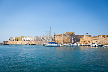 Image showing Gallipoli, Italy - historical centre view from the sea