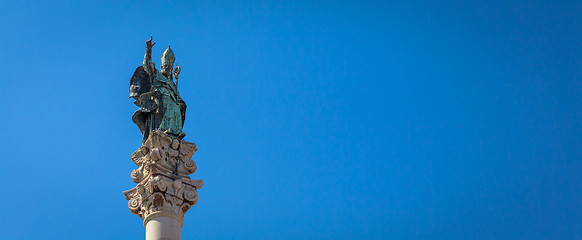 Image showing Santo Oronzo Column in Lecce, Italy