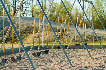 Image showing Playground Swings