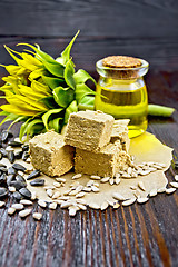 Image showing Halva on paper with seeds