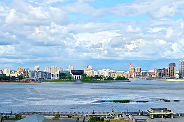 Image showing Embankment of the river Kazanka