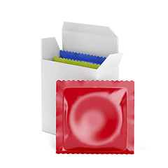 Image showing Condoms on white