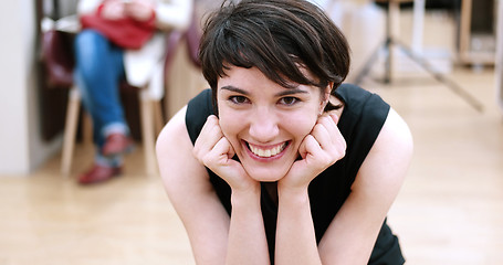 Image showing Woman Trying New Shoes