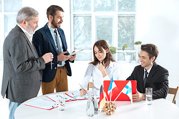 Image showing Business people working together