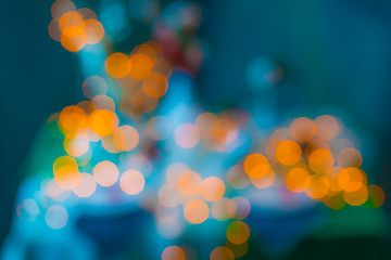 Image showing beautiful background on pastel color tone gradient with abstract bokeh light