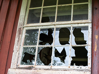 Image showing broken window