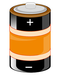 Image showing Alkaline battery of the round form