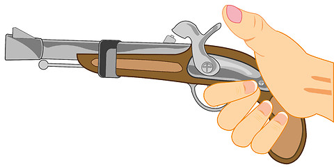 Image showing Hand with fusil