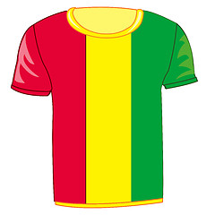 Image showing T-shirt with flag Guinea