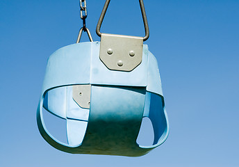 Image showing Blue Baby Swing