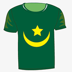 Image showing T-shirt flag Mavritaniya