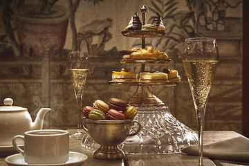 Image showing afternoon tea in the hotel lobby