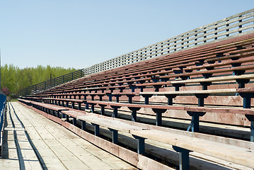 Image showing Empty Bleachers