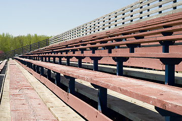 Image showing School Bleachers