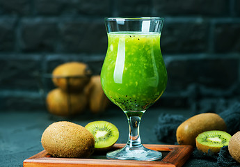 Image showing kiwi smoothie