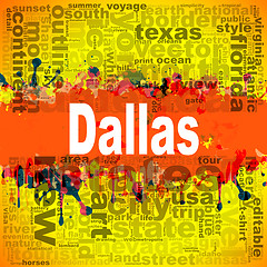 Image showing Dallas word cloud design