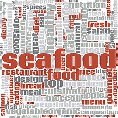 Image showing Seafood word cloud
