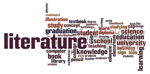 Image showing Literature word cloud
