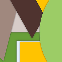 Image showing modern layered flat shapes background