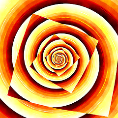 Image showing water color droste spiral painting