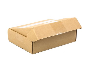 Image showing Cardboard Box on White