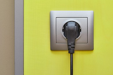 Image showing Electric Socket Closeup