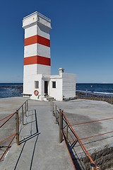 Image showing Old White Lighthouse