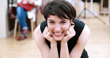 Image showing Woman Trying New Shoes