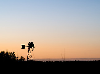 Image showing Weather Vane Silhouette