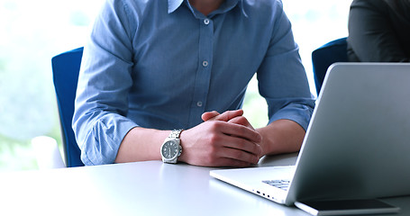 Image showing young businessman in startup office